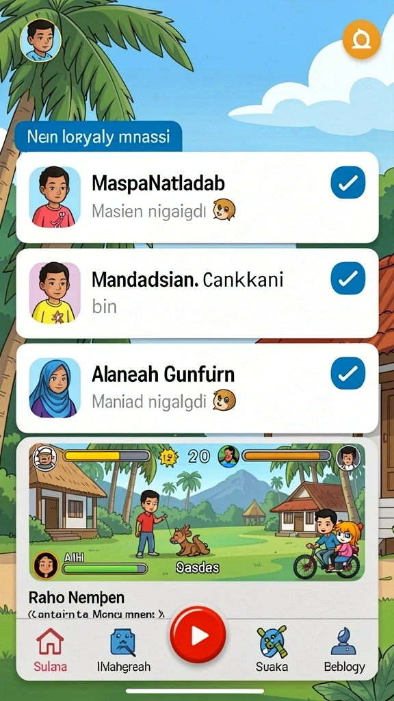 h03 - Tampilan peta permainan yang detail dan interaktif.