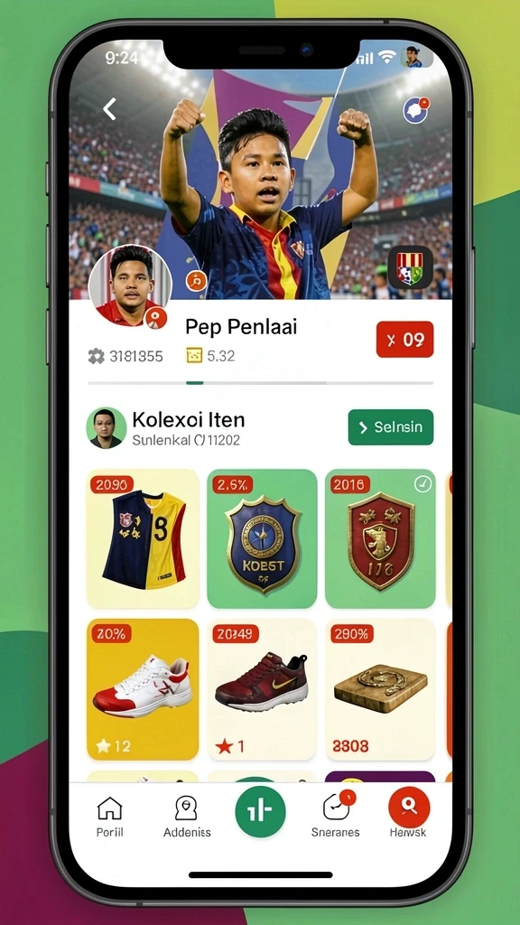 nv77 - Tampilan awal yang menarik dan penuh warna.