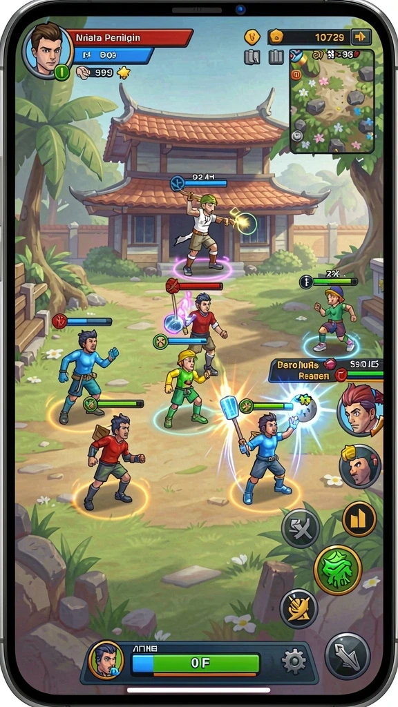 r6r6 - Tampilan menu awal yang menarik dan mudah dinavigasi.